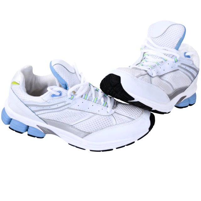 Basket Running Homme Blanc Bleu – Chaussures Sport Légères Respirantes – Image 2