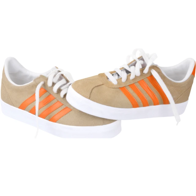 Basket Homme Beige Orange – Sneakers Tendance Confort Casual