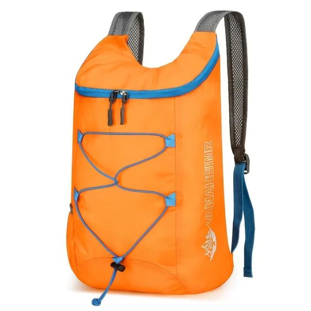 Sac à Dos Sport Orange – Sac Léger Pliable Randonnée Voyage